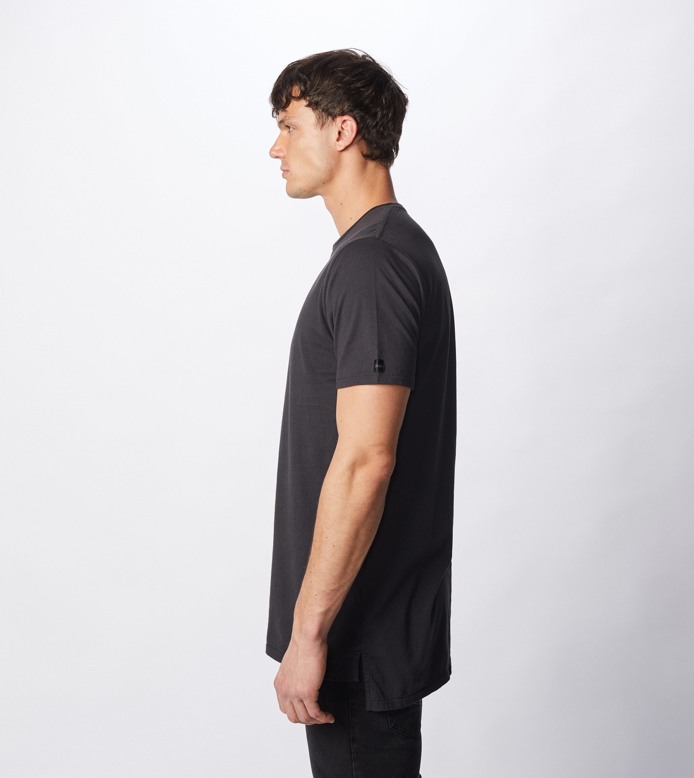 Logo-Splice Flintlock Tee Sliver Marle/Smokey Black