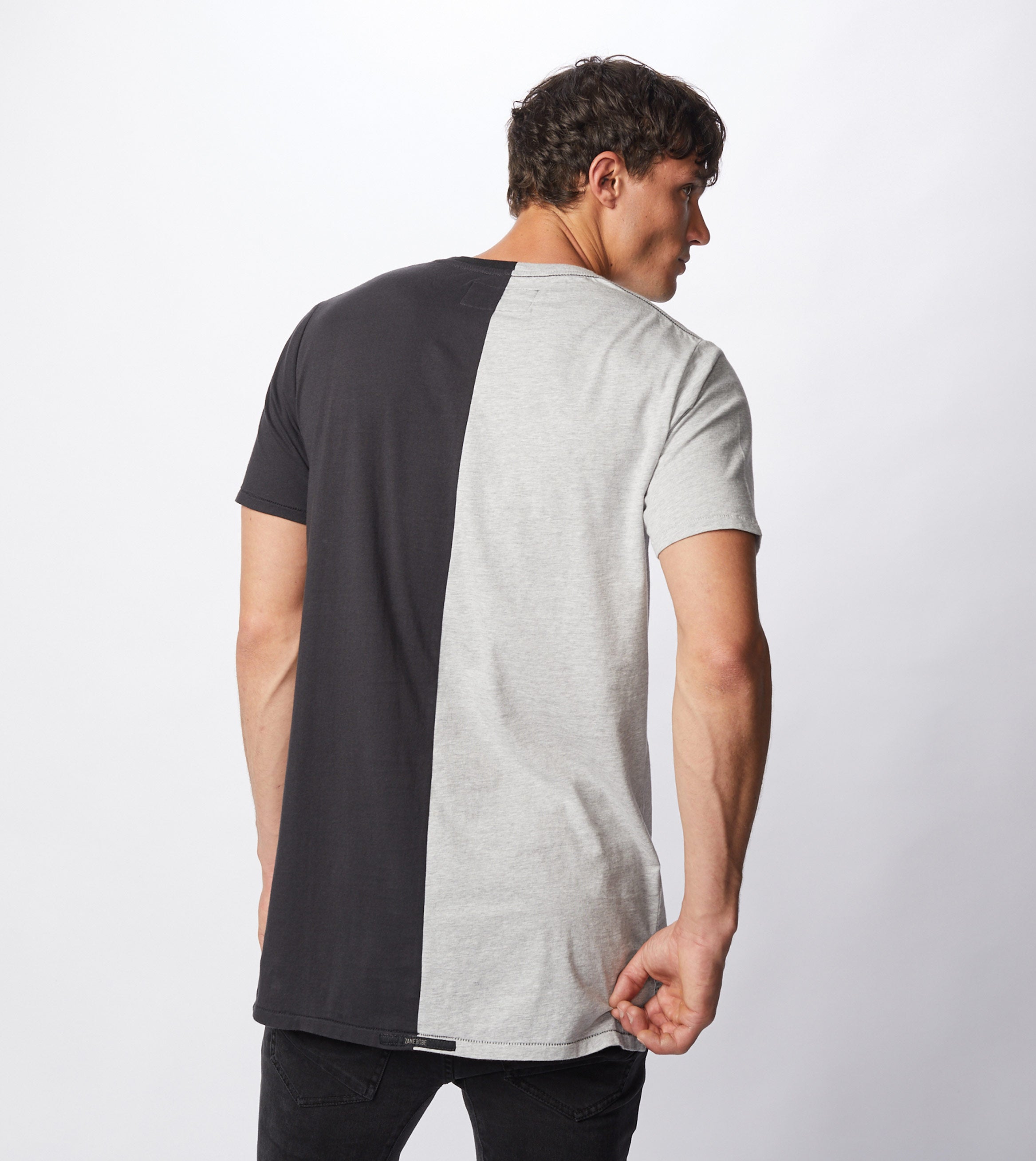 Logo-Splice Flintlock Tee Sliver Marle/Smokey Black