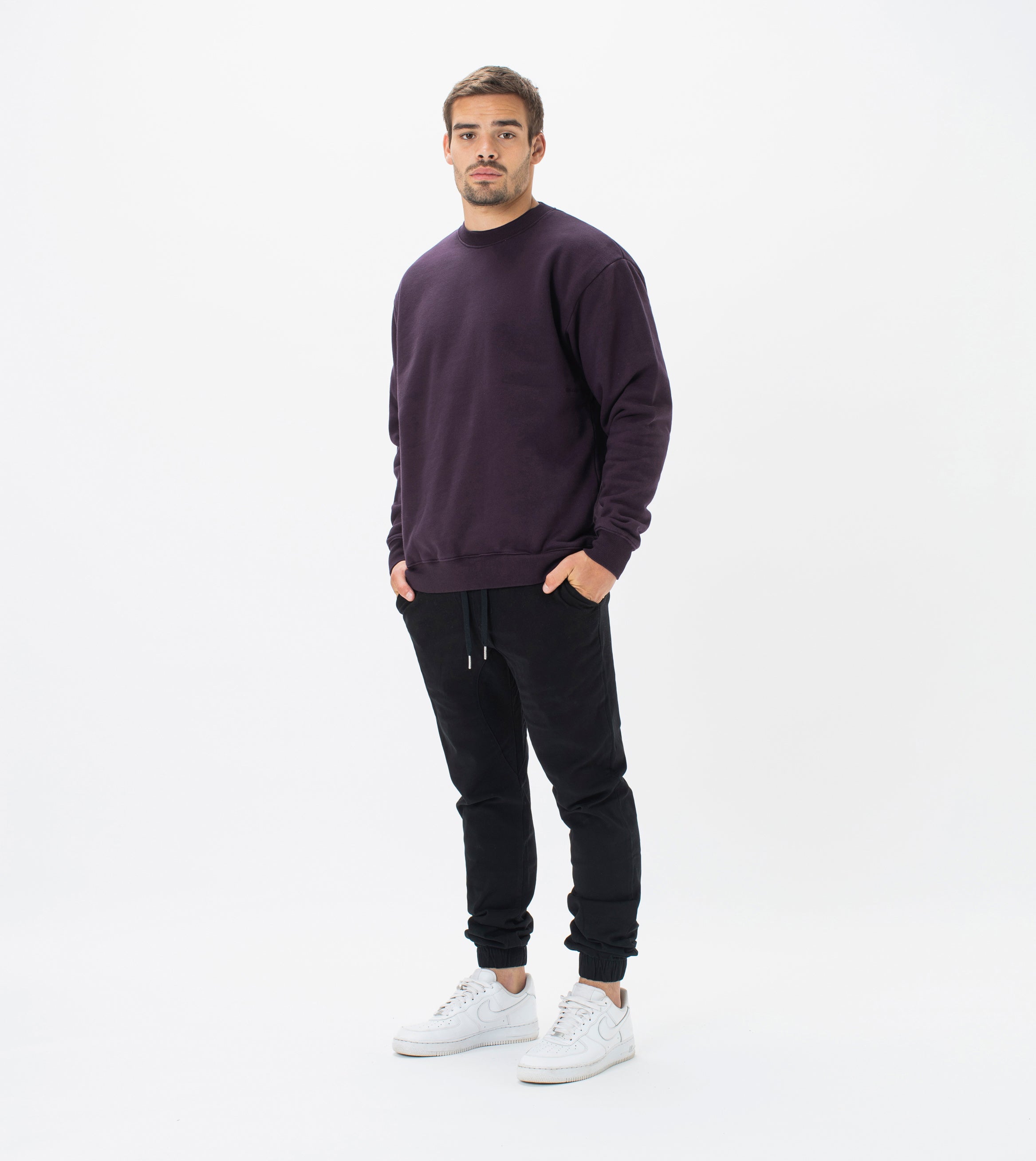 Lowgo Crew Sweat Dk Grape