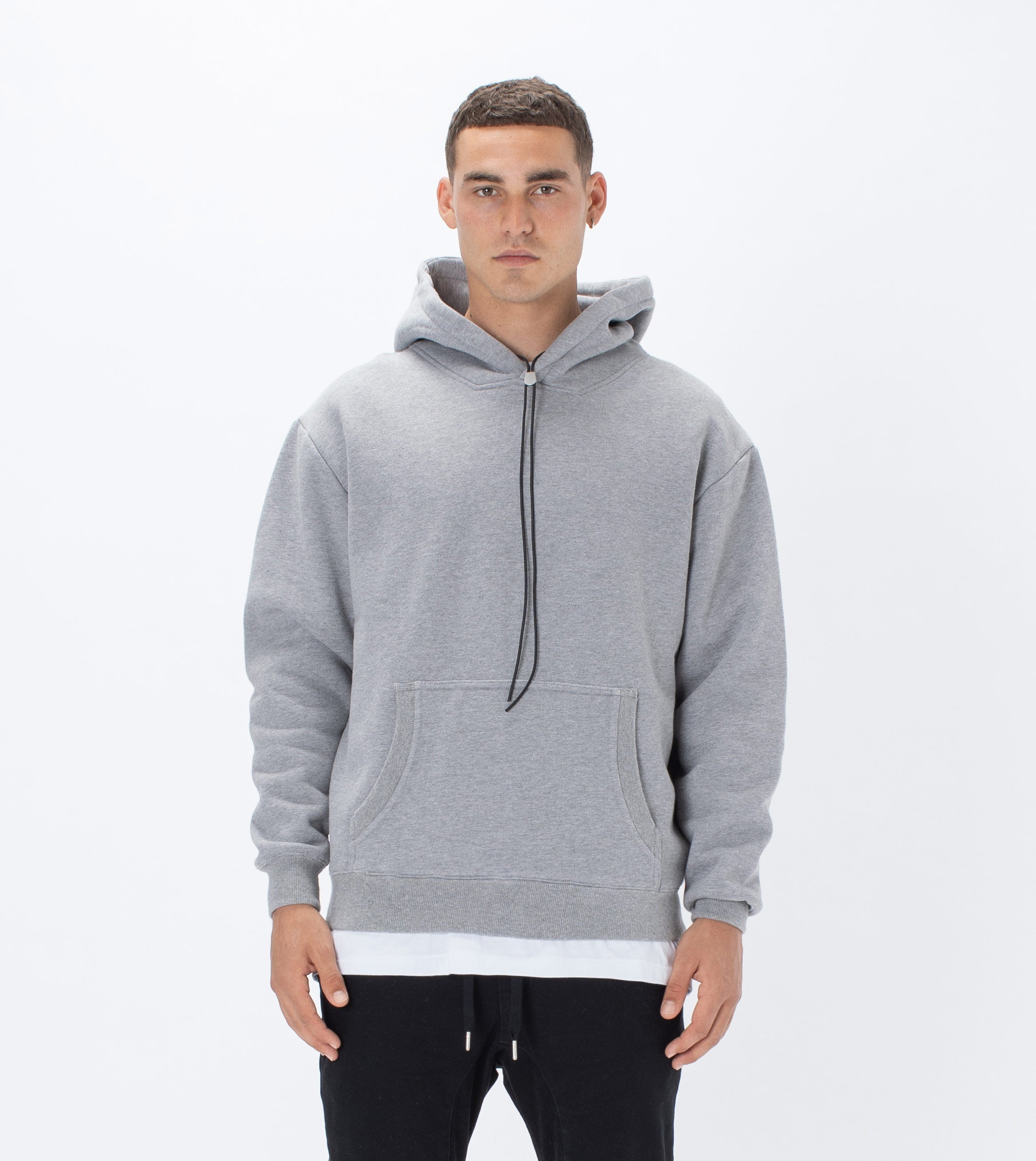 Lowgo Hood Sweat Dk Grey Marle – ZANEROBE