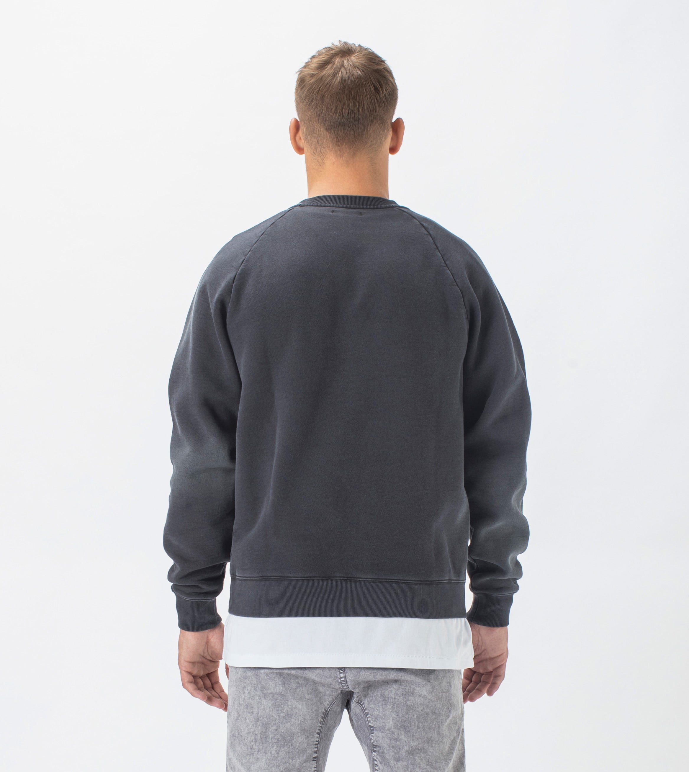 Lowgo Raglan Crew Sweat GD Black