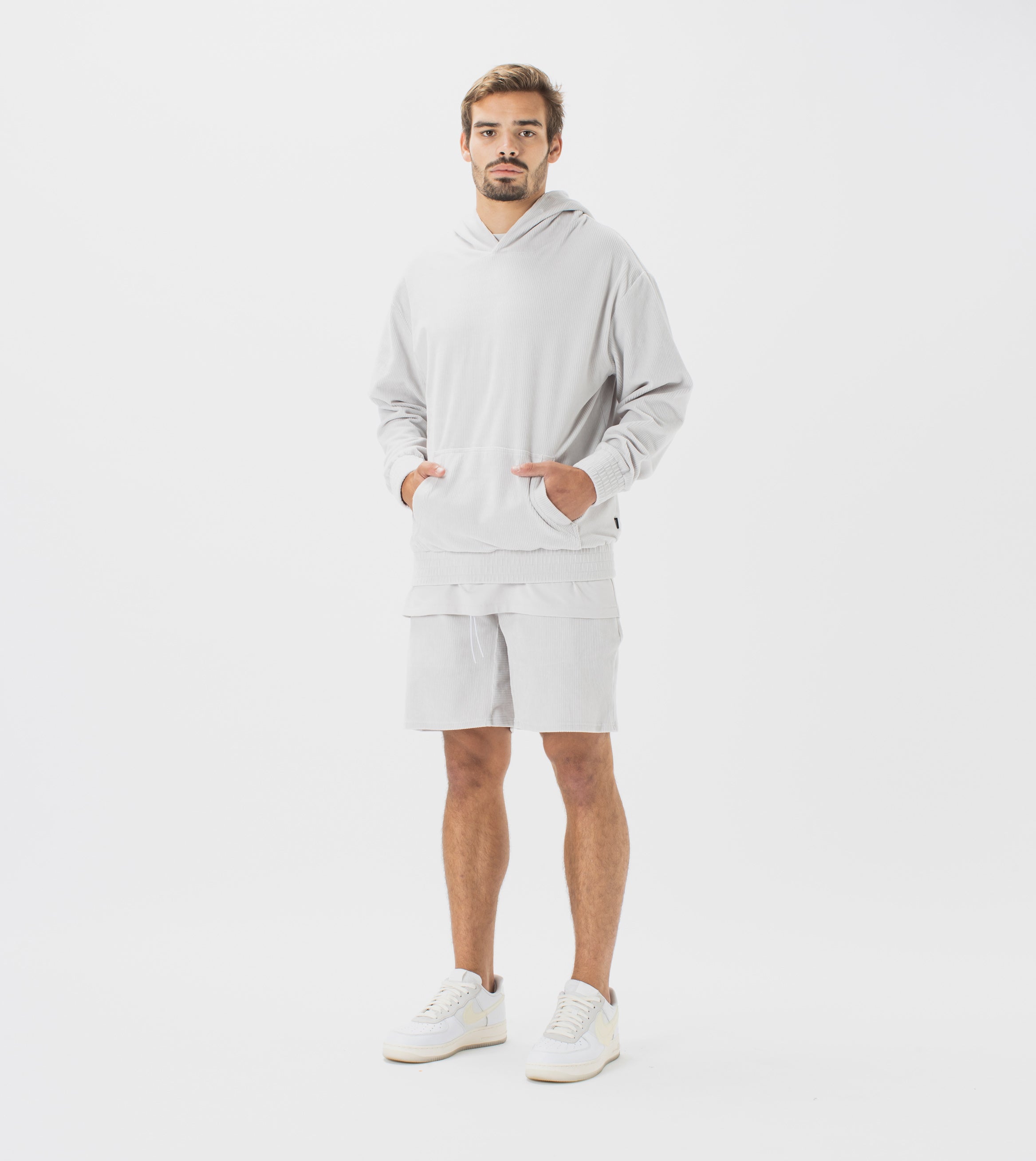 Lowgo Velour Hood Sweat Frost - Sale