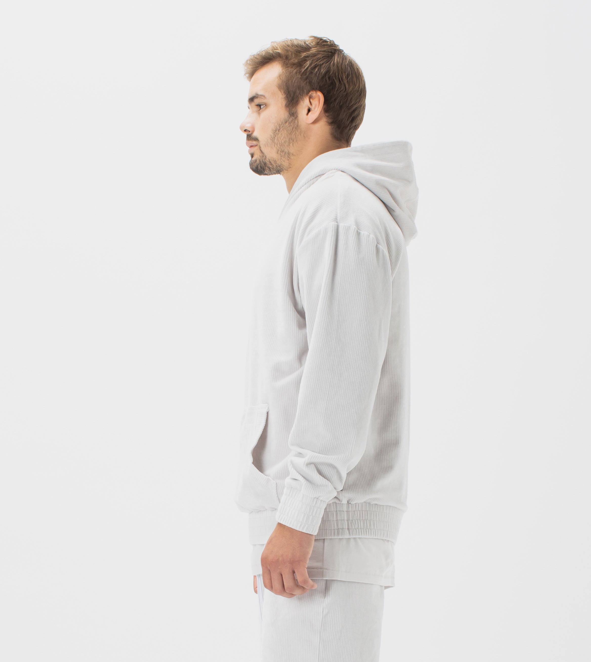 Lowgo Velour Hood Sweat Frost - Sale