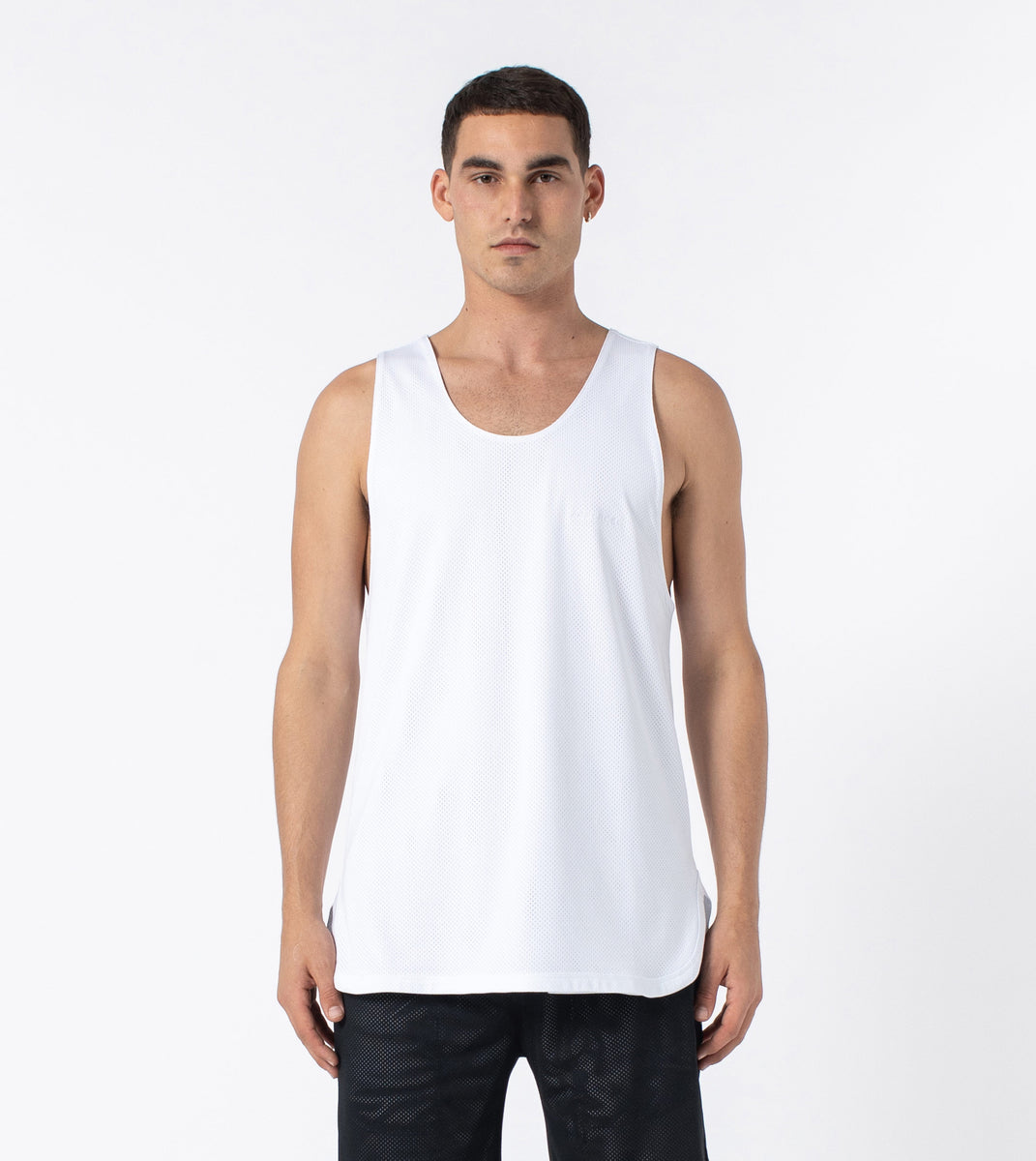 Mesh Rugger Tank White – ZANEROBE