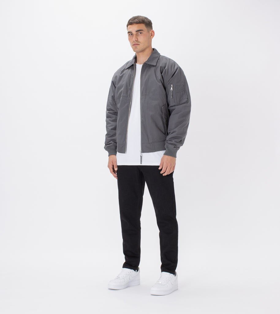 Militat Bomber Jacket Grey ZANEROBE