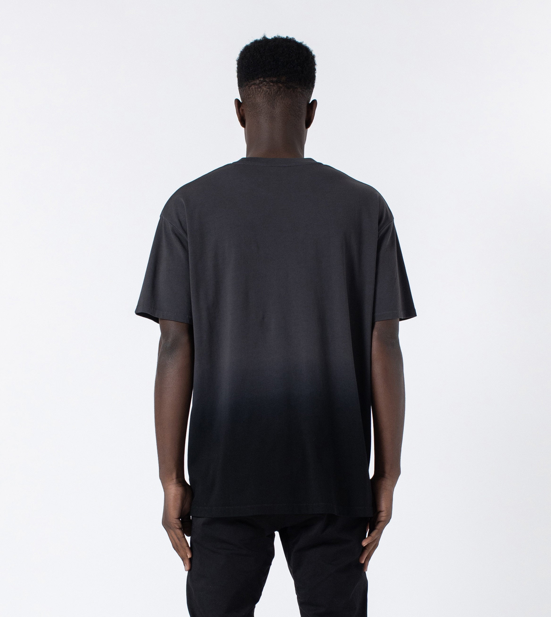 Ombre Box Tee Black/Grey