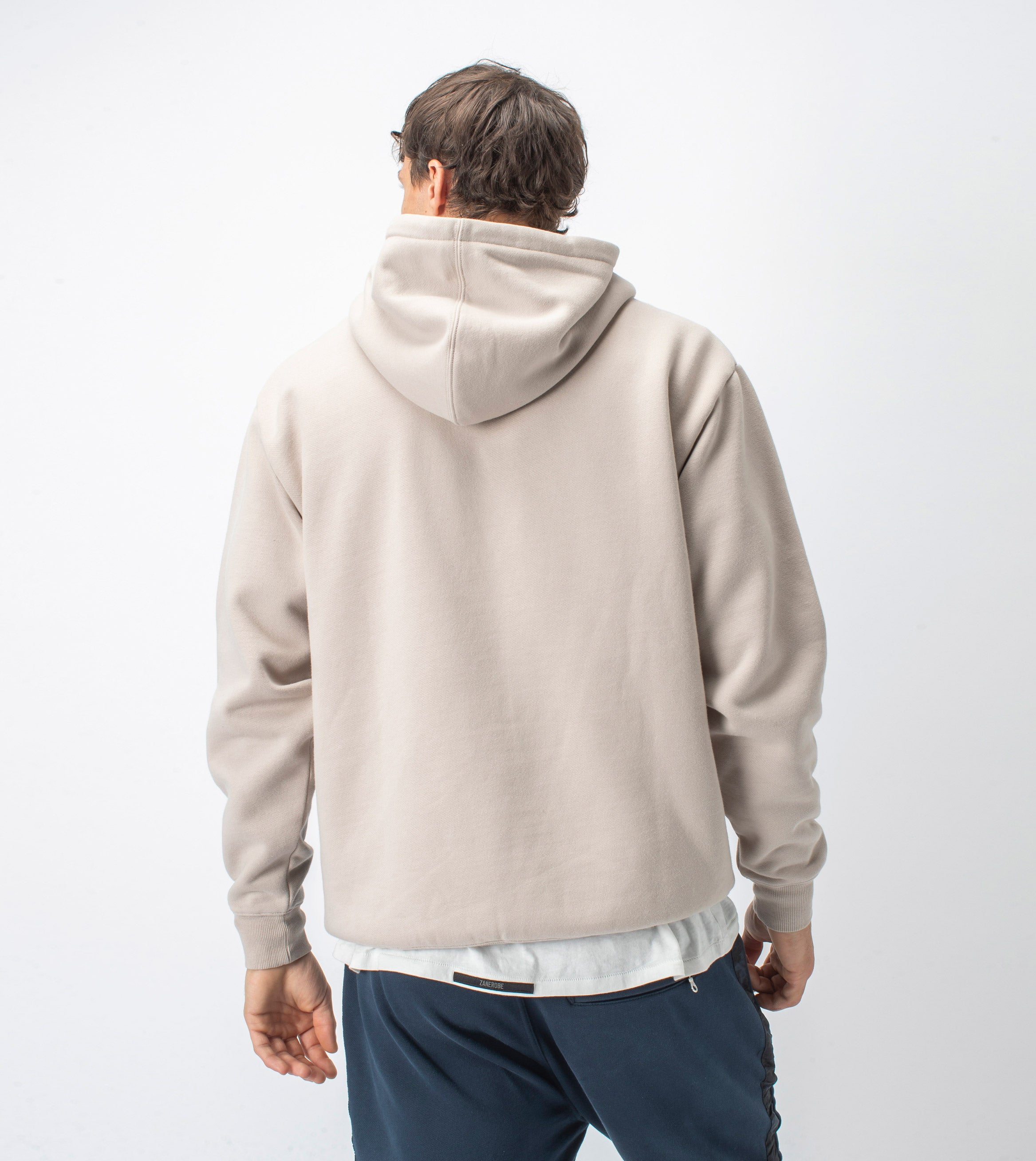Lowgo Overlay Hood Sweat Bread/Black
