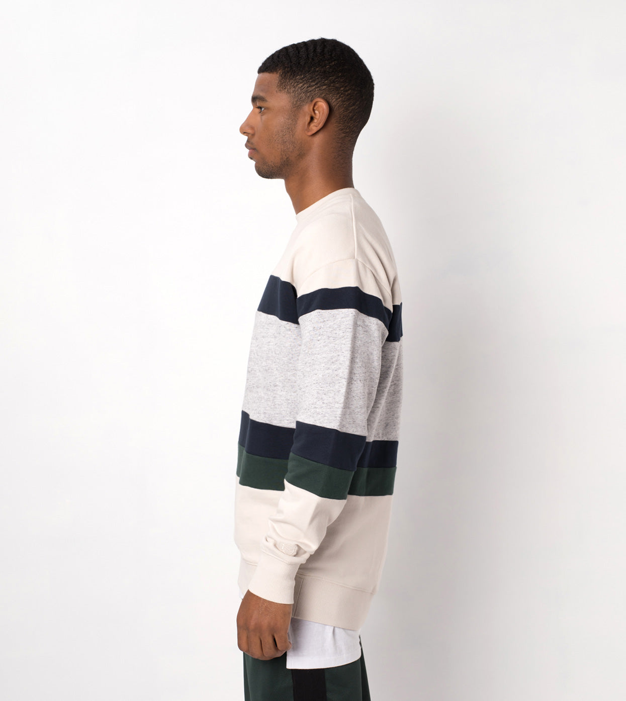 Panel Rugger Crew Sweat Shell