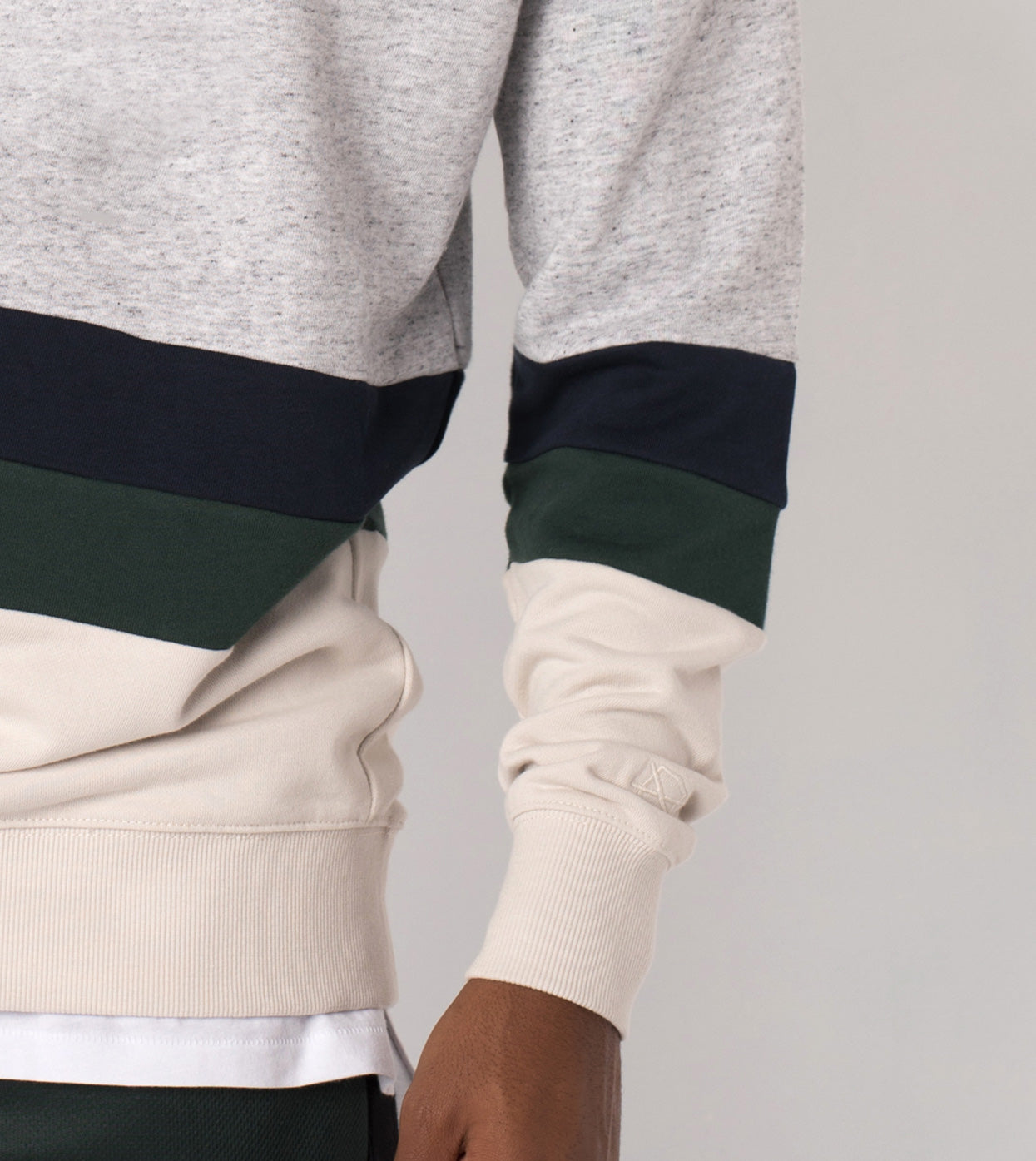 Panel Rugger Crew Sweat Shell