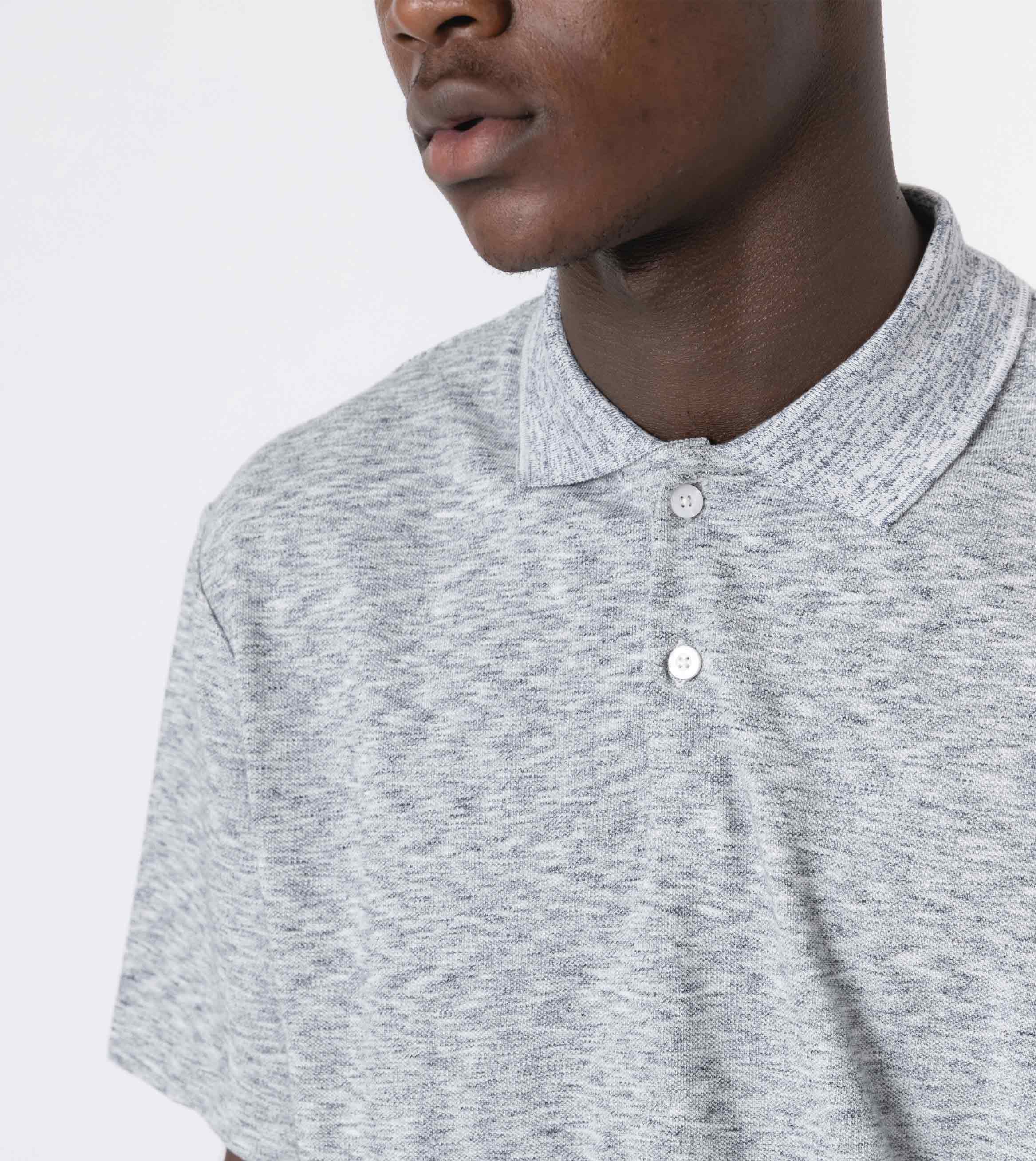 Pique Polo White Noise