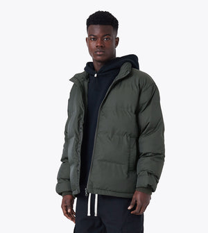 Powells Puffer Jacket Dk Army