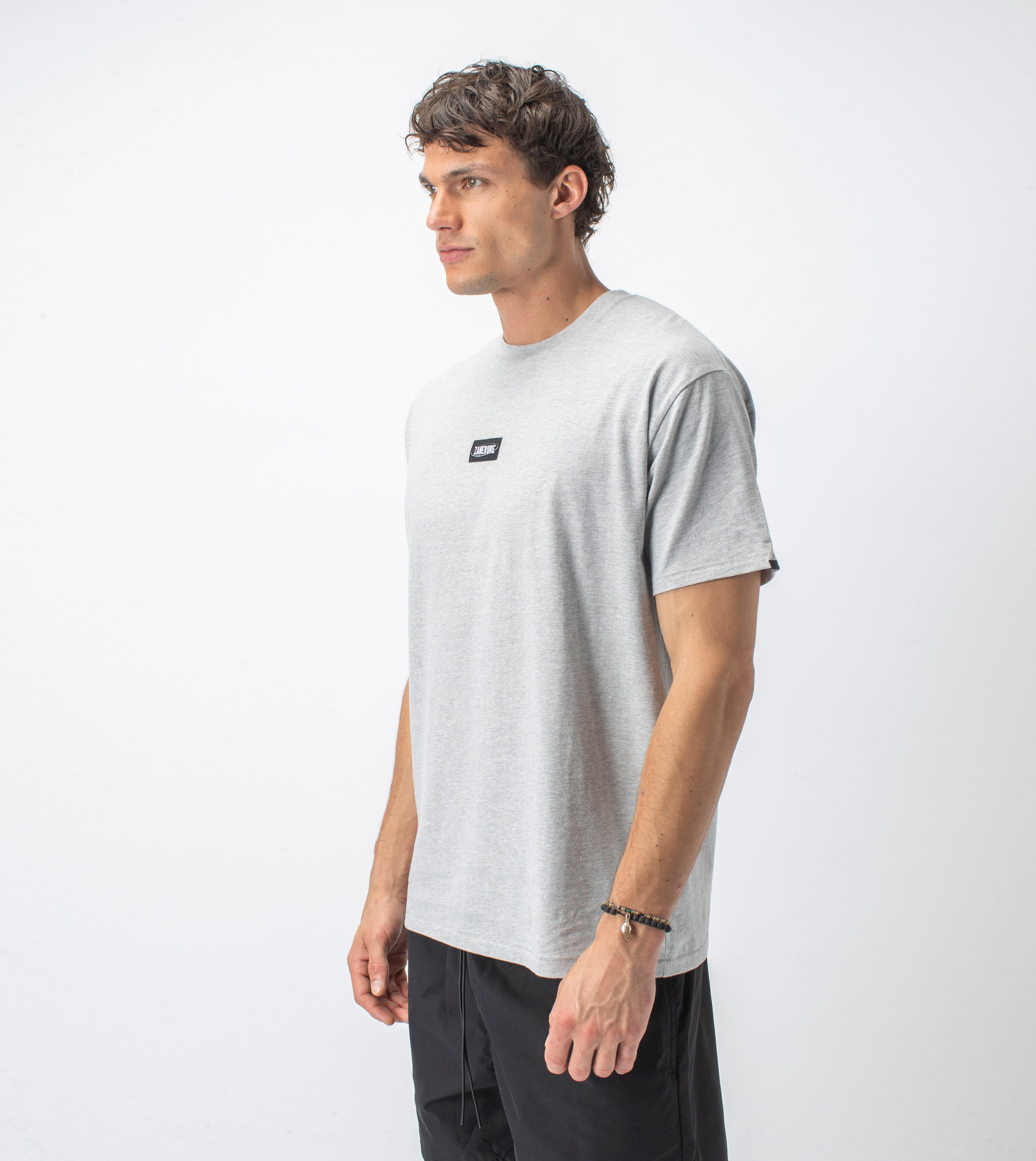 Services Box Tee Silver Marle