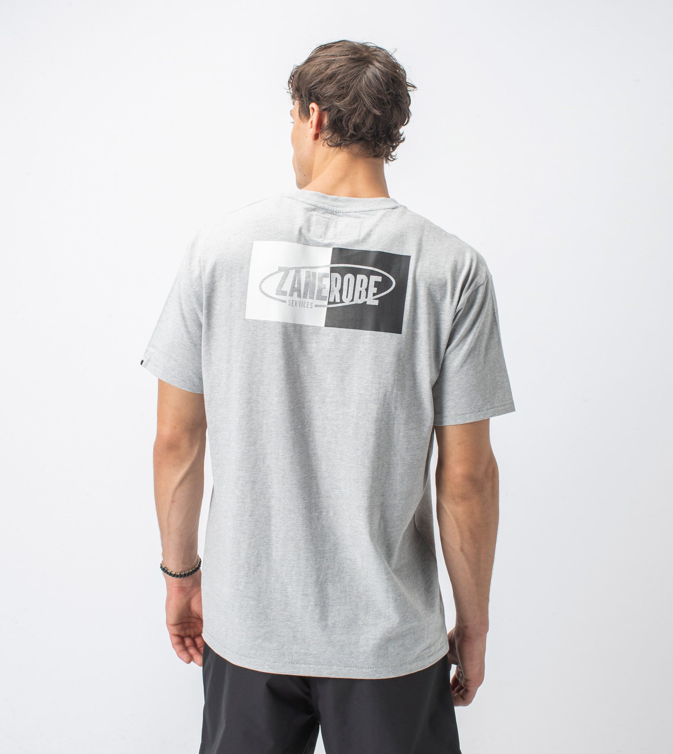 Services Box Tee Silver Marle