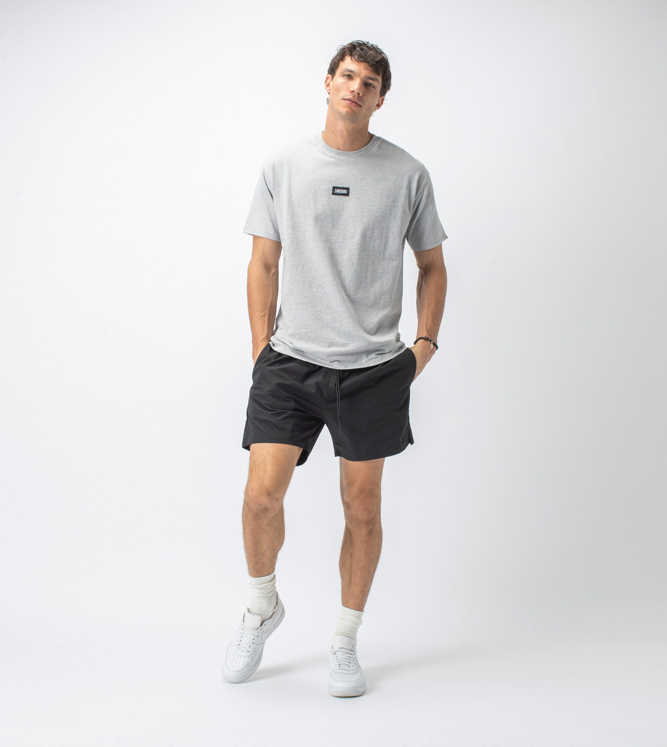 Services Box Tee Silver Marle