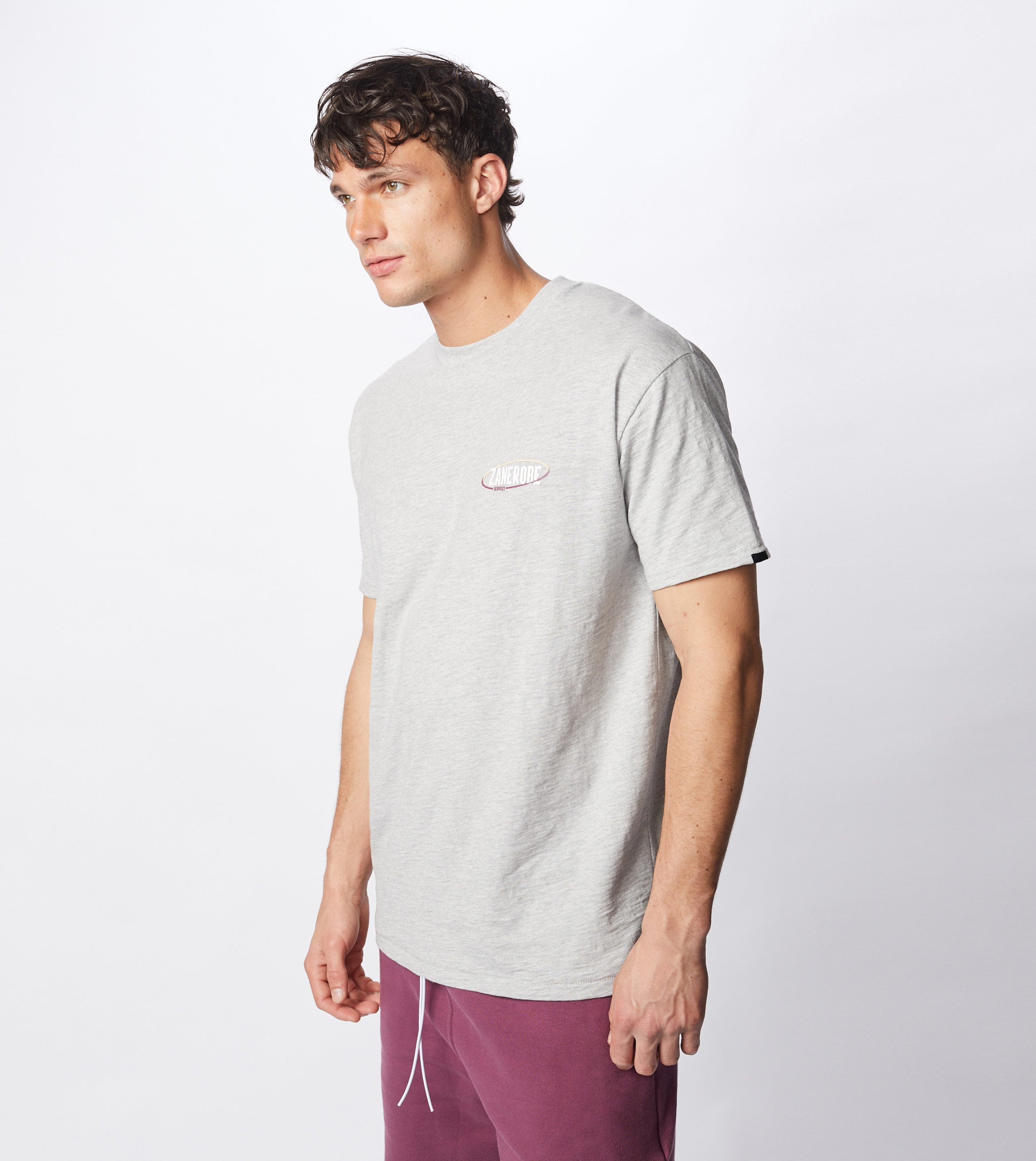 Services Box Tee Silver Marle