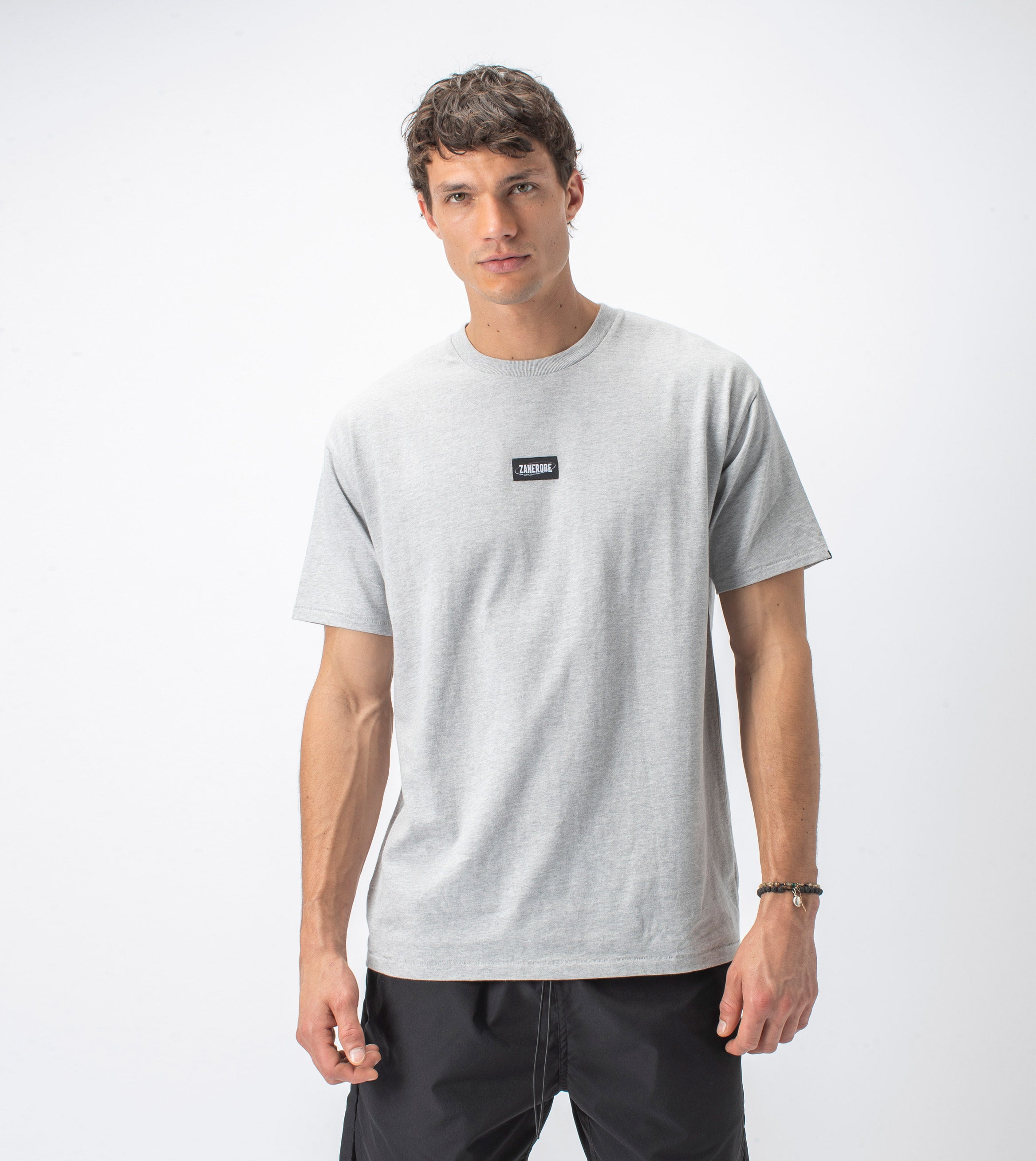 Services Box Tee Silver Marle