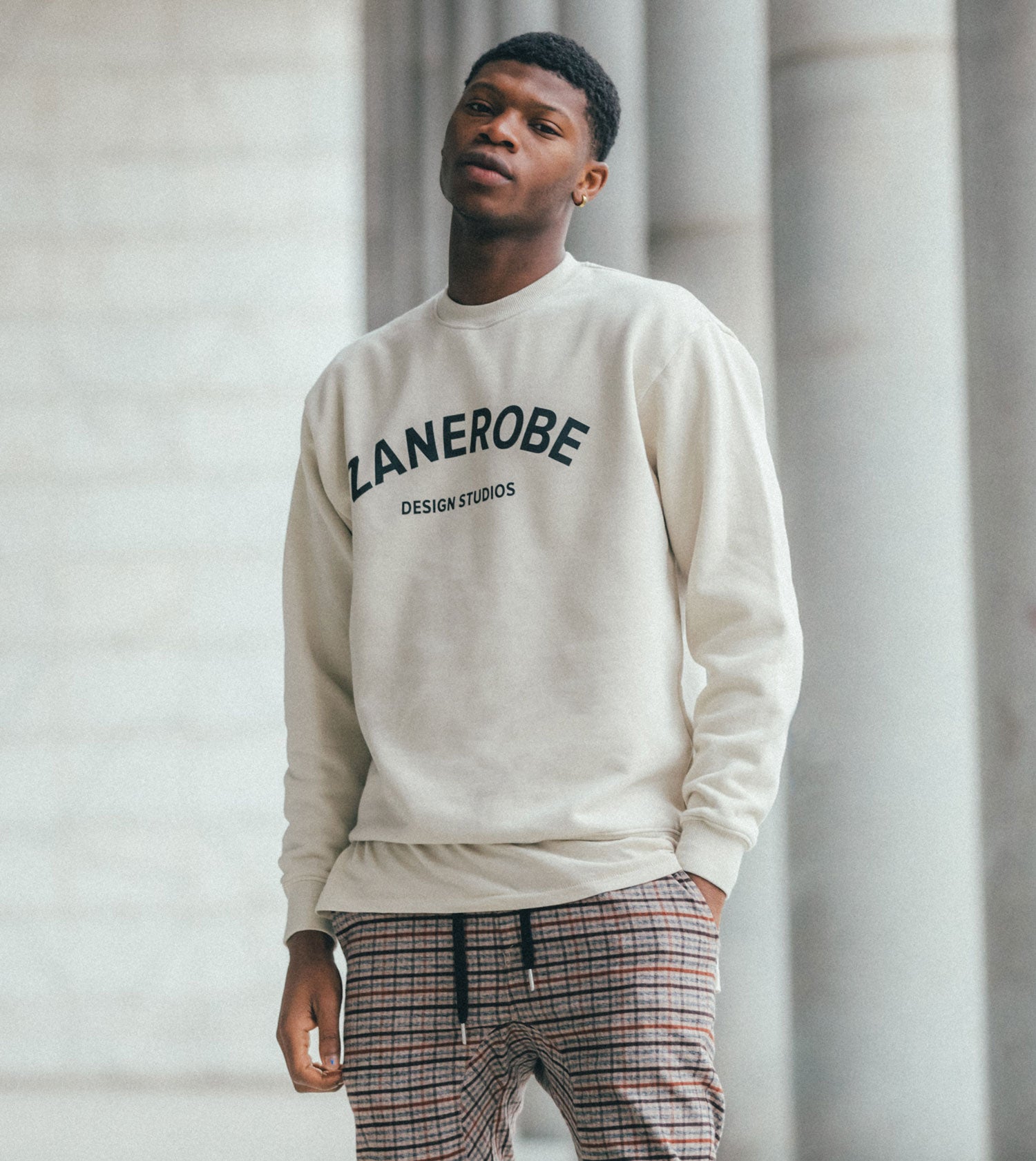 Studios Lowgo Crew Sweat Beige