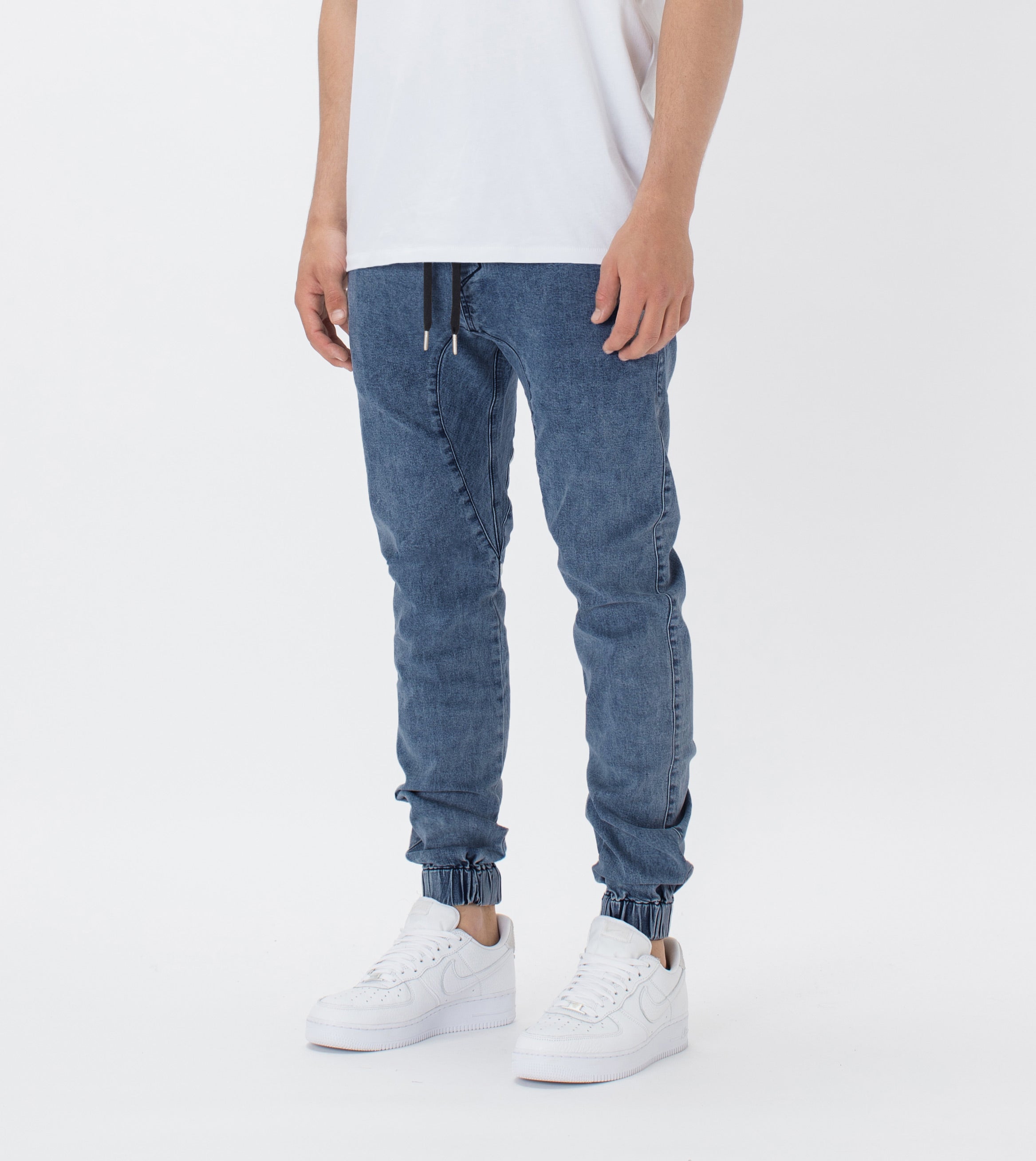 Sureshot Denim Jogger Stripped Indigo