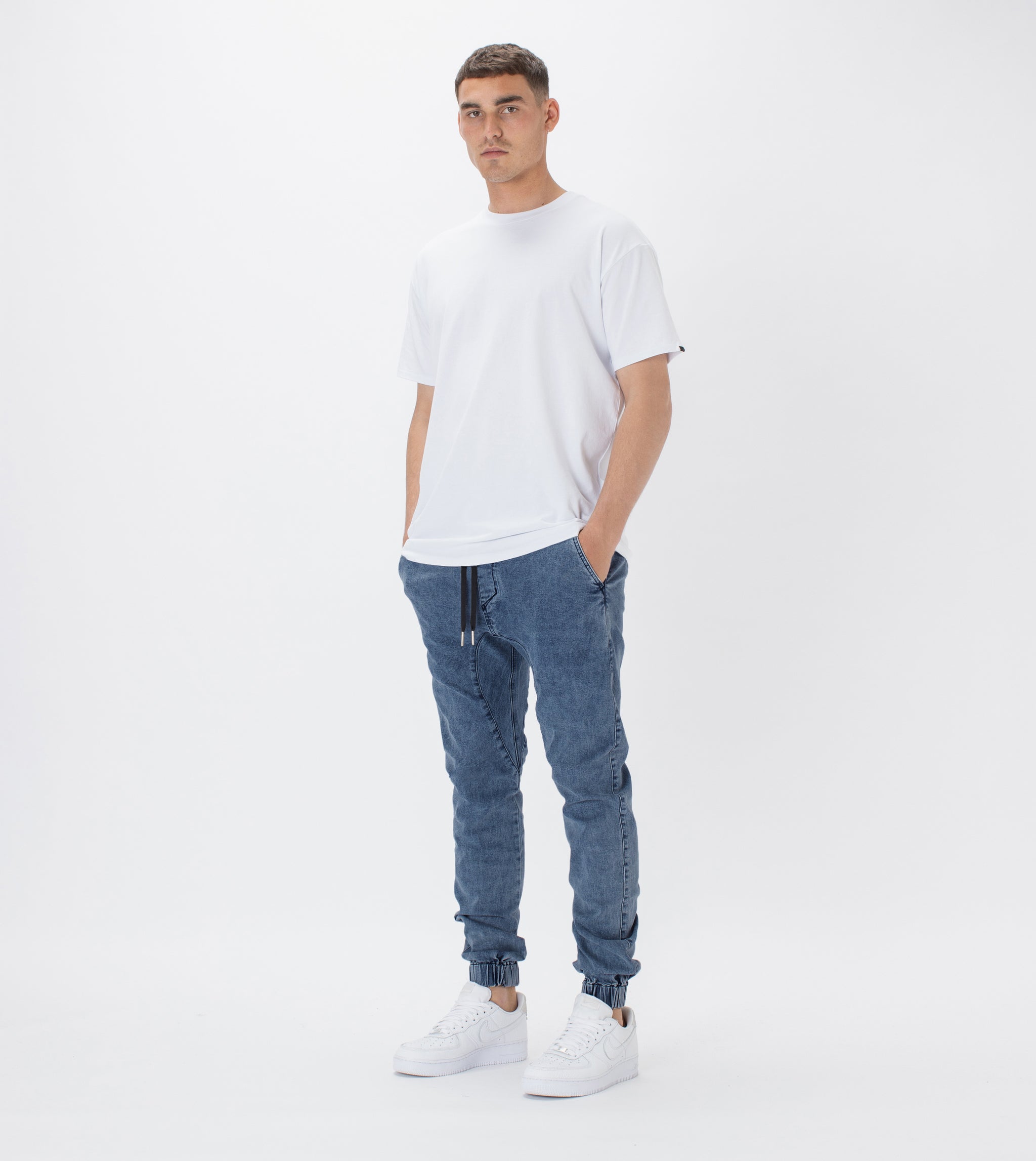 Sureshot Denim Jogger Stripped Indigo ZANEROBE