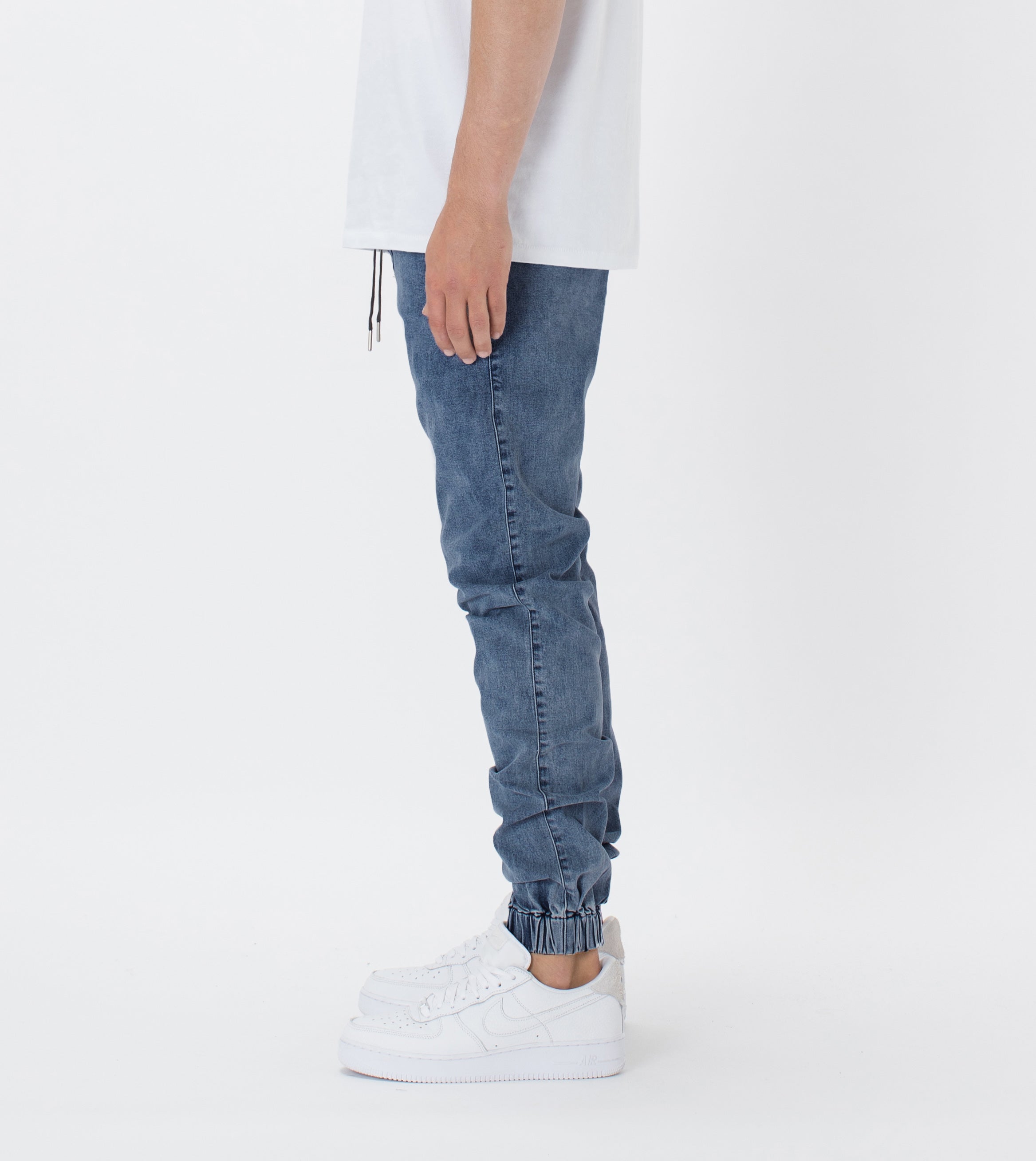 Sureshot Denim Jogger Stripped Indigo