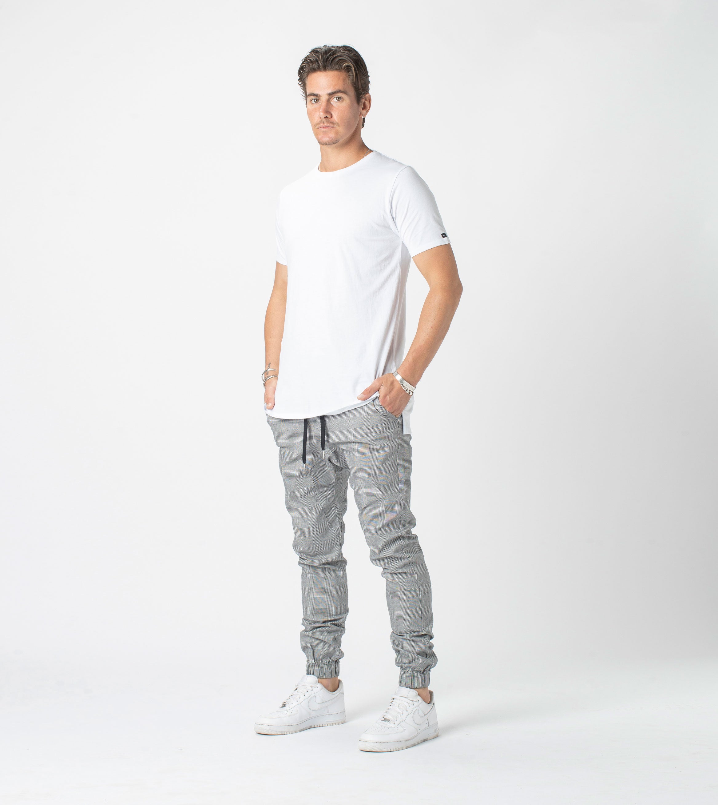 Plaid Sureshot Jogger Grey