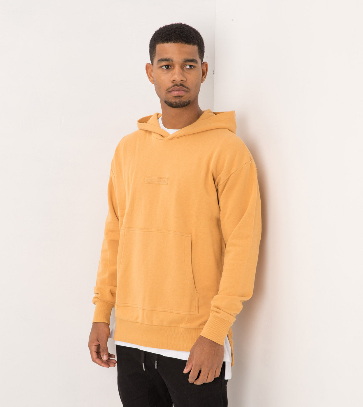 TM Rugger Hood Sweat Saffron