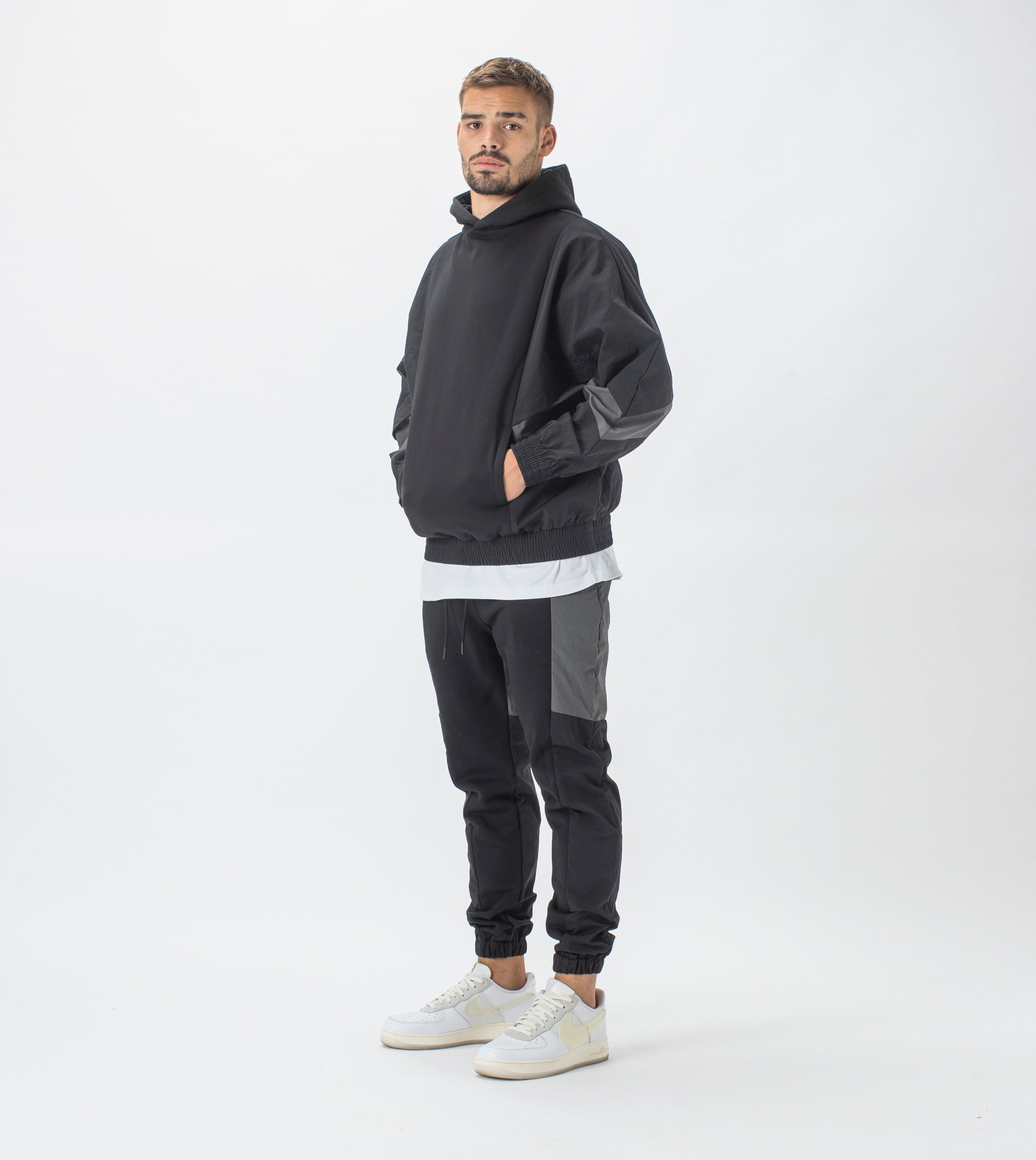 Track Lowgo Hood Sweat Black