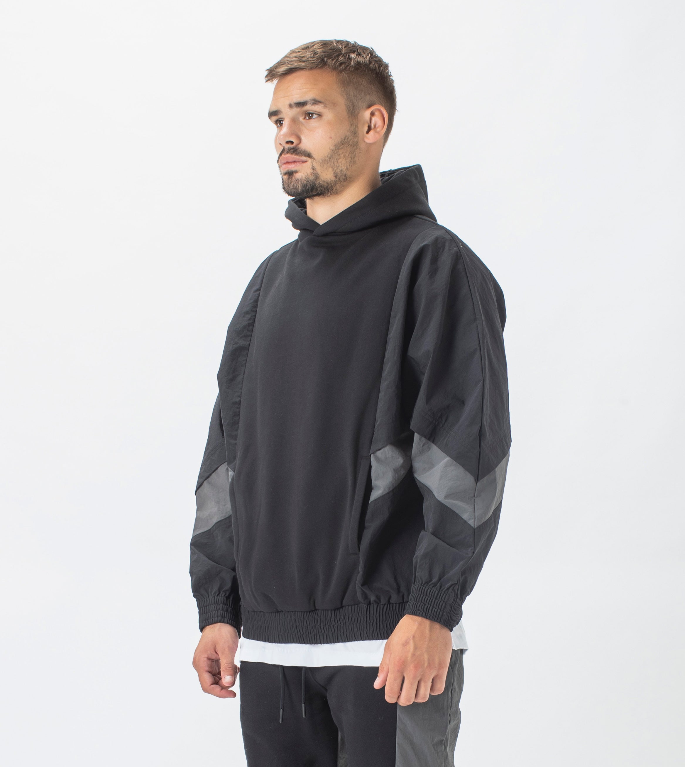 Track Lowgo Hood Sweat Black
