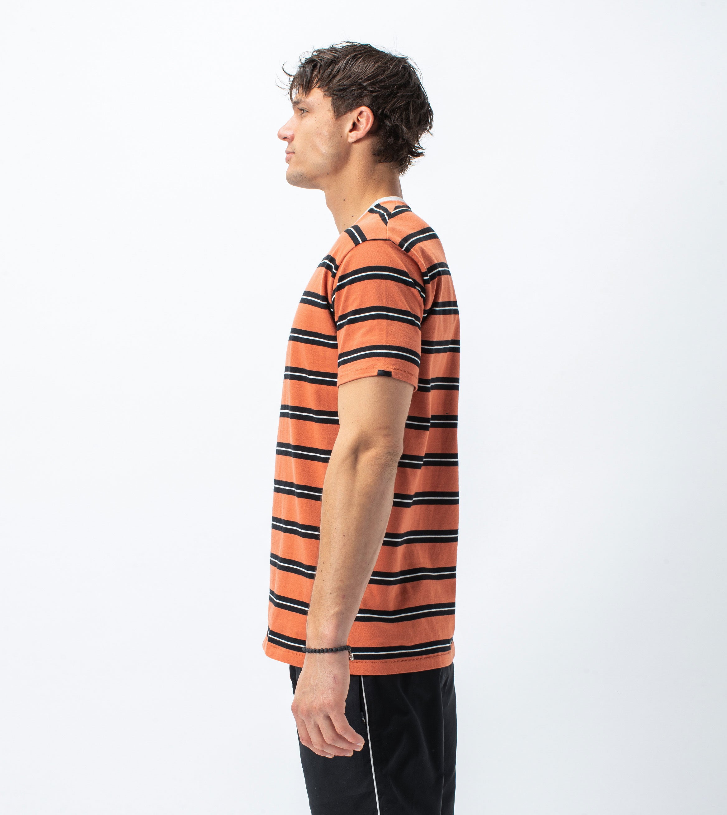 Triplet Box Tee Clay/Black