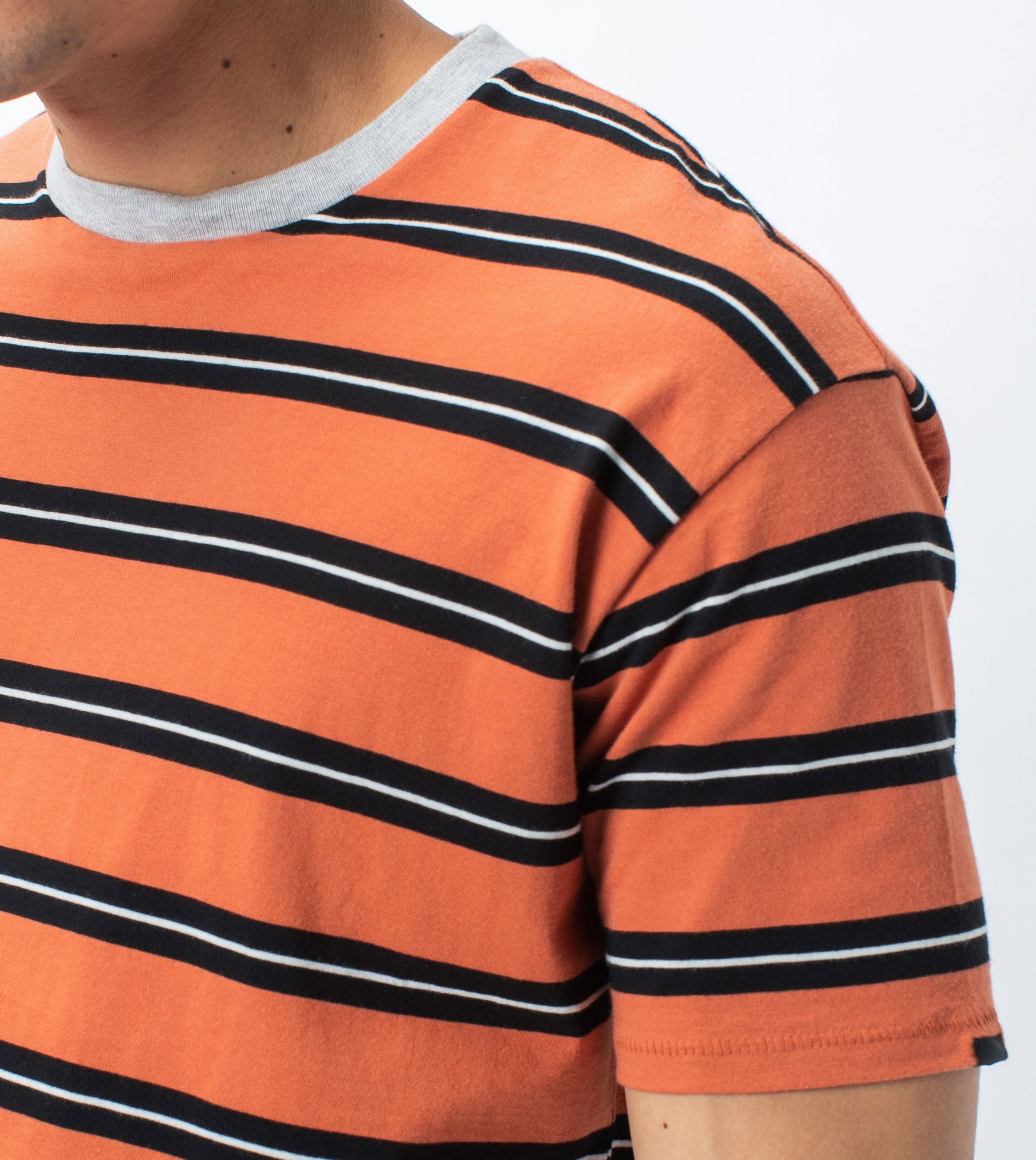 Triplet Box Tee Clay/Black