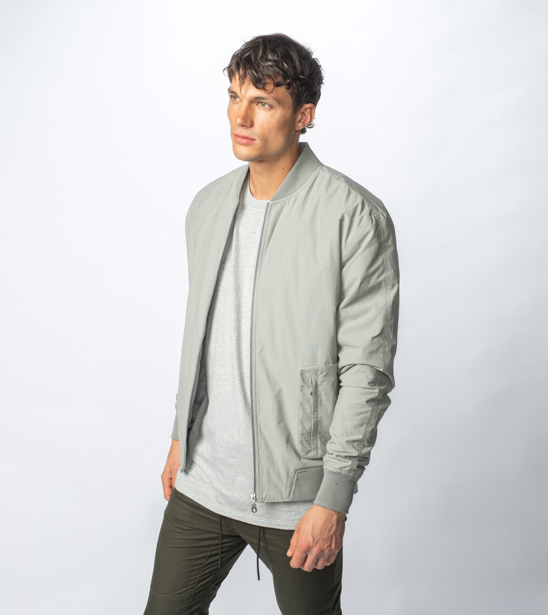 Utility Bomber Jacket Cement