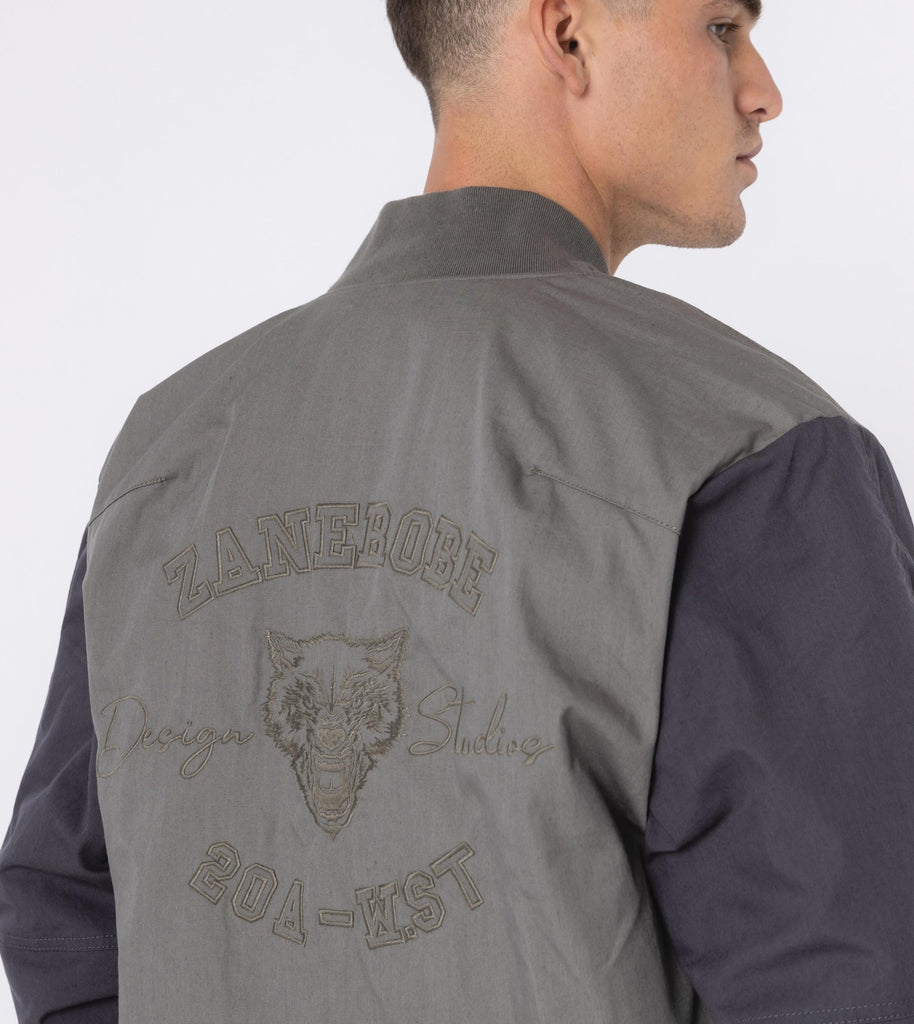 WST Bomber Jacket Dk Moss/Dk Grey ZANEROBE