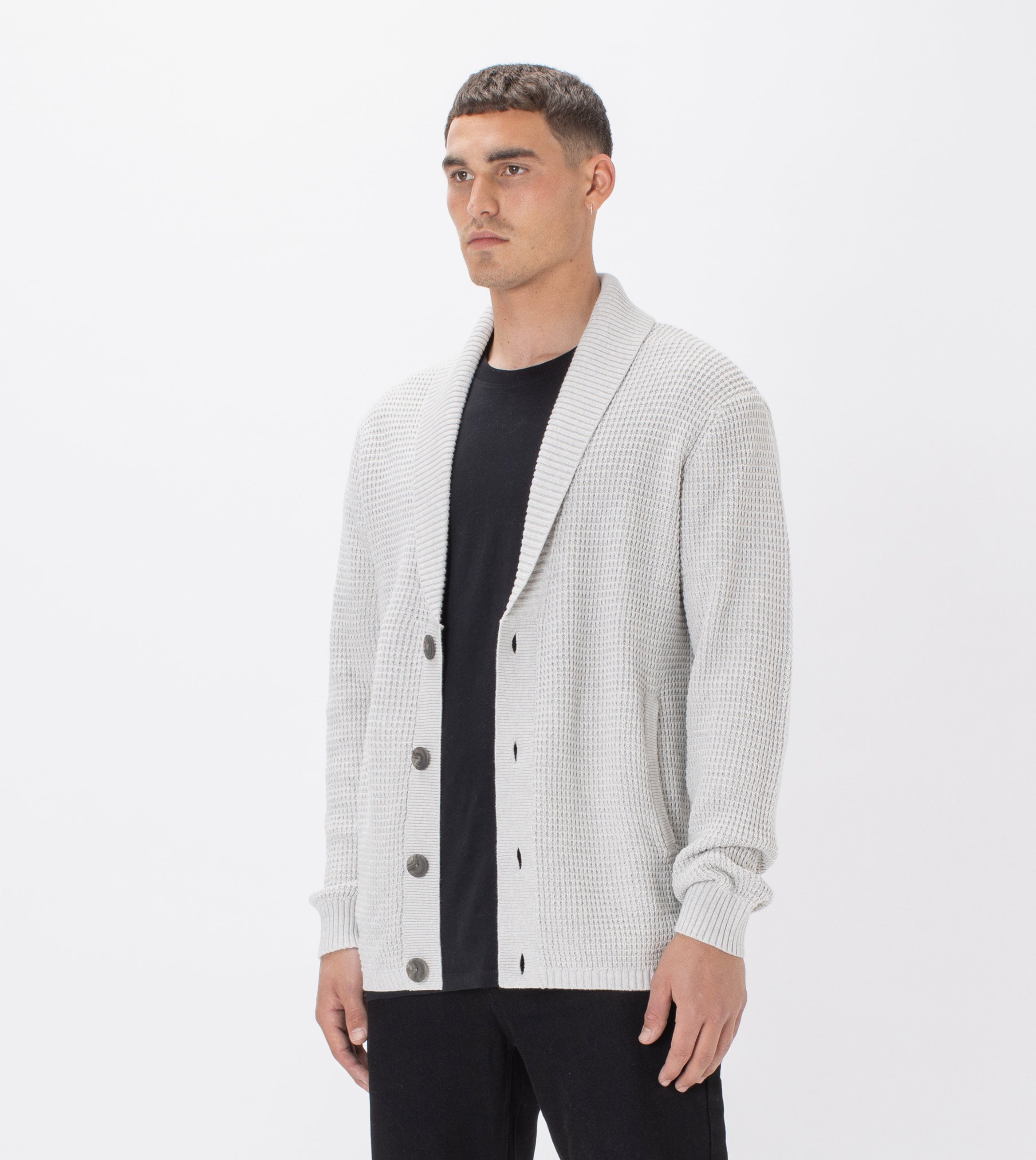 Waffle Harlem Cardigan Blizzard Marle