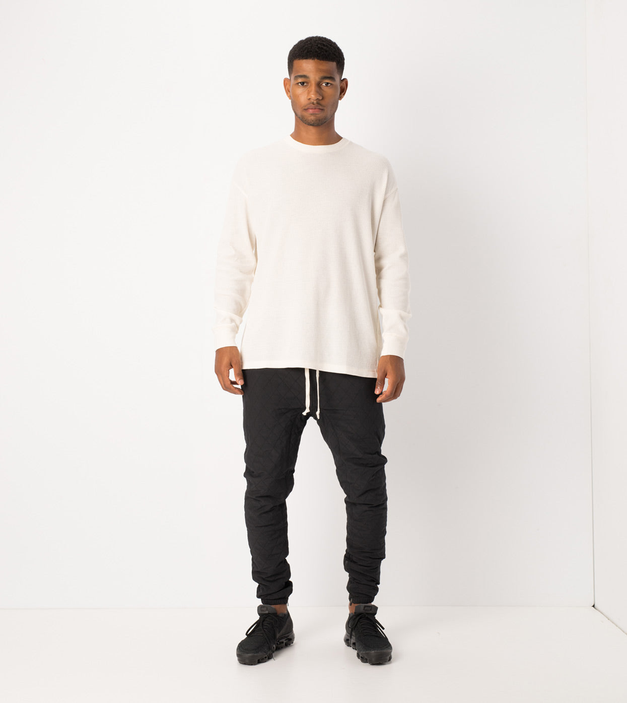 Waffle Rugger LS Tee Bone - Sale