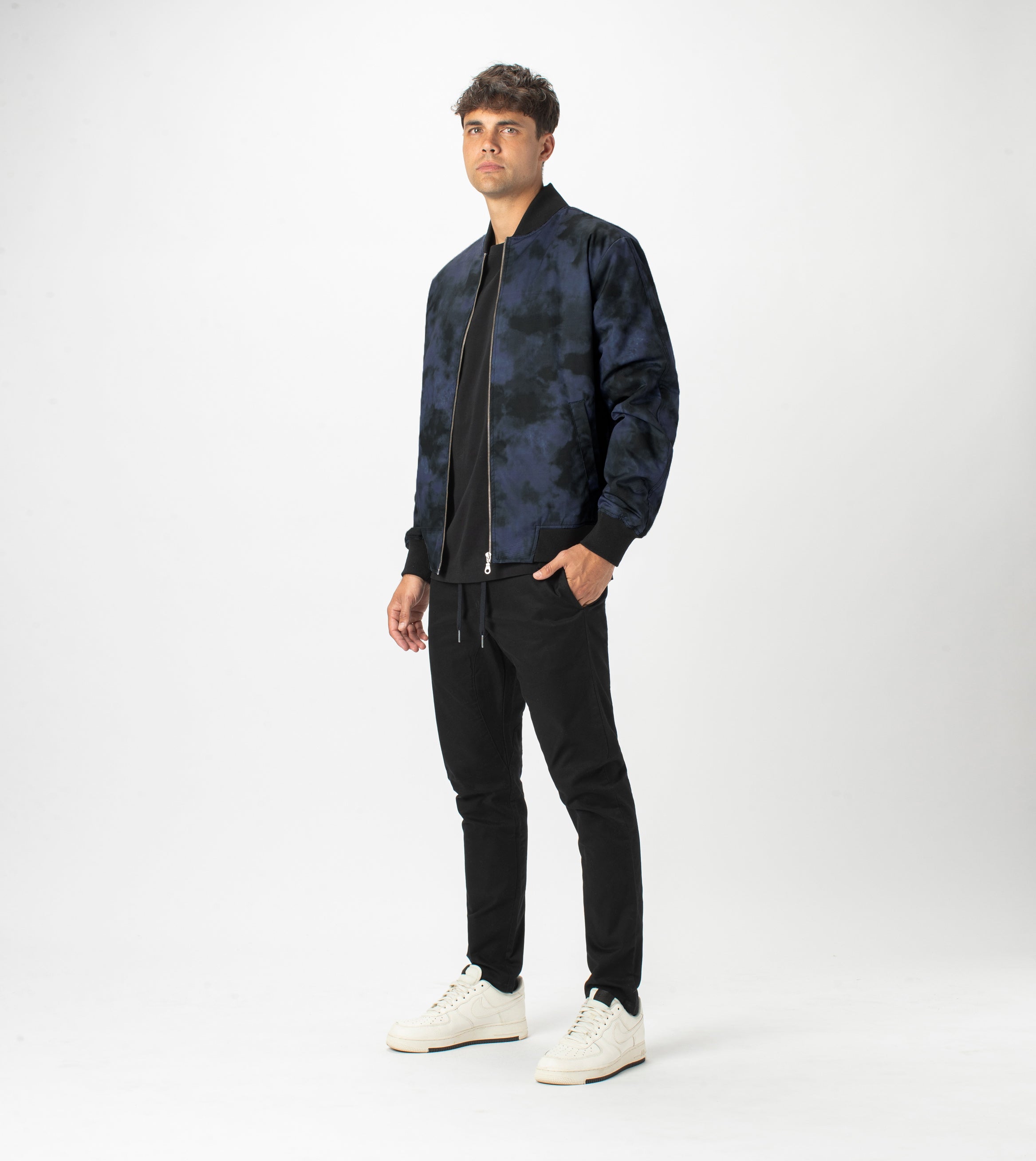 Zane Bomber Jacket Black/Ink